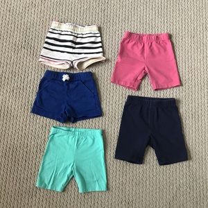 Set of 5 girl’s 4T shorts
